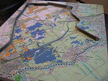 Maquette diepteligging westergouwe